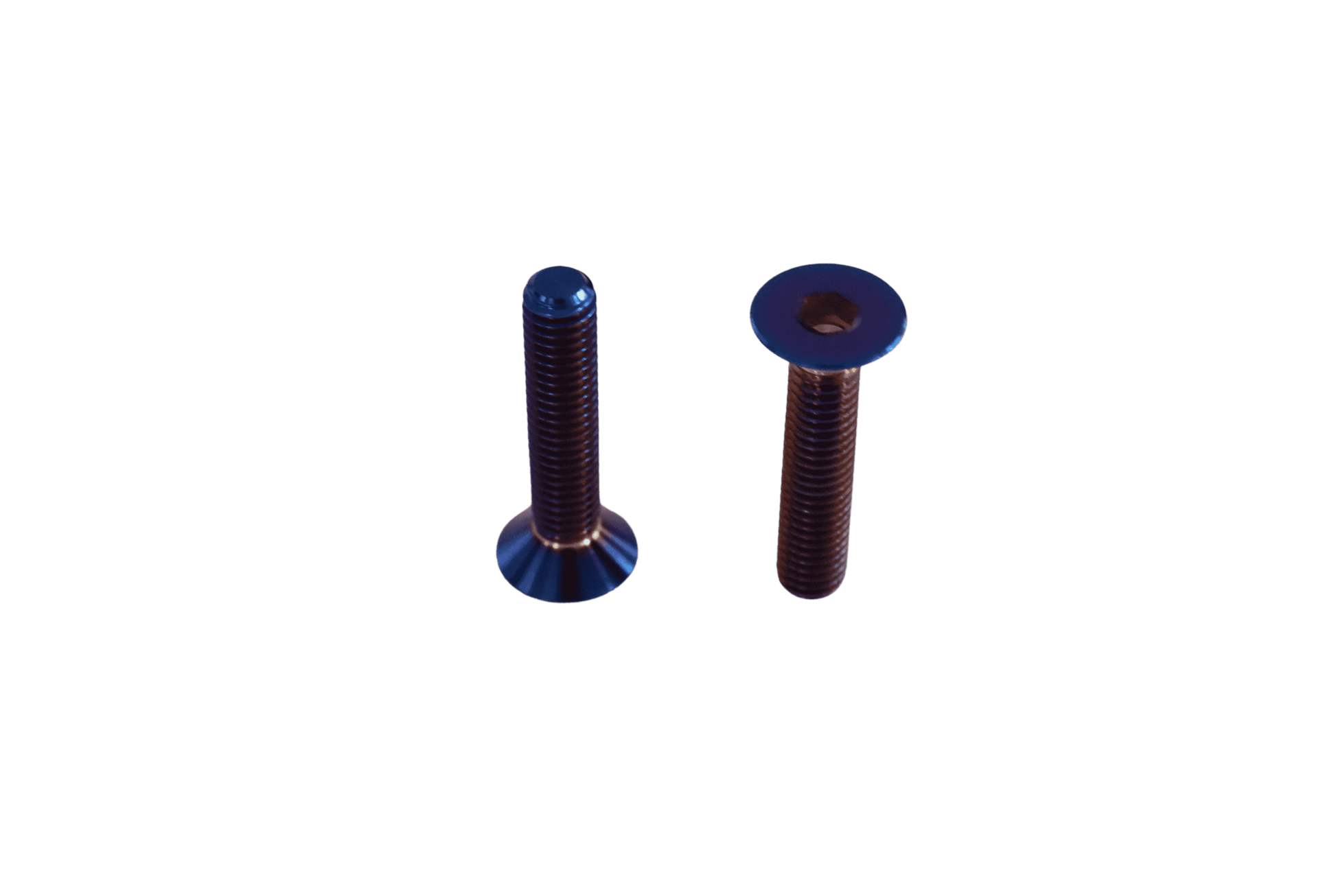 Top Cap Countersunk Burnt Blue